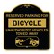 Signmission Reserved Parking for Bicycle Unauthorized Vehicles Towed Away With Tow Away Graphic, BG-1818-23131 A-DES-BG-1818-23131 - alternate 1